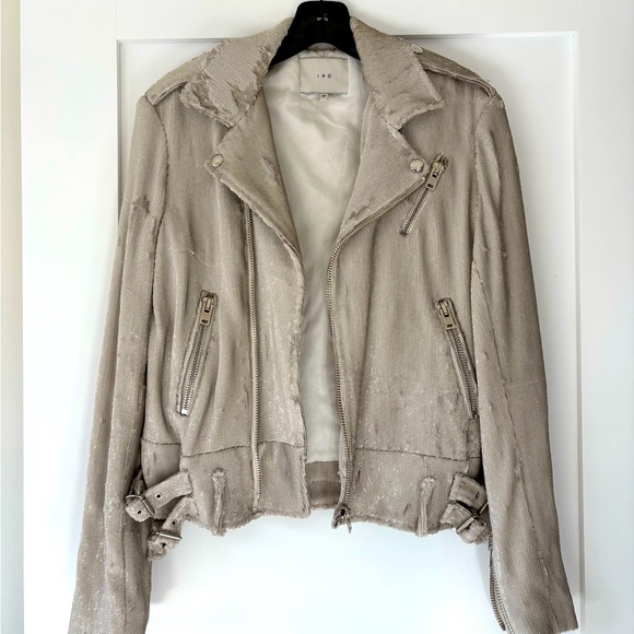 IRO Sequins moto jacket - Picture 1 of 7